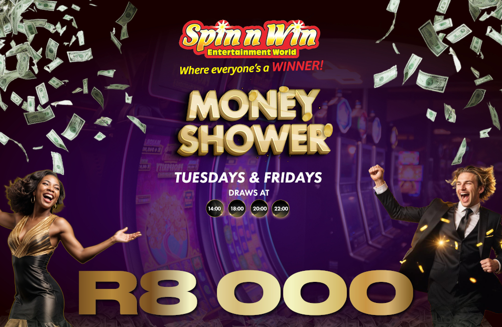 Money Shower Fridays at Goldrush Rustenburg – Step In & Win